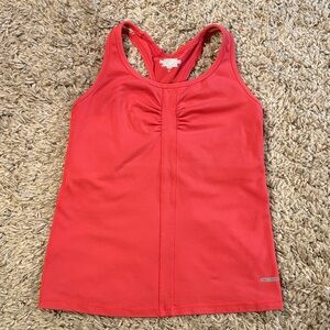 One Tooth Yoga Workout Womens Top built in Support Size Medium Salmon Color